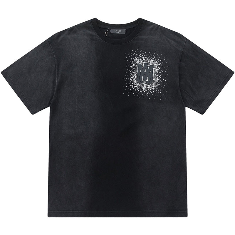 AMIRI Alphabet Star Embellished Glitter Print T-Shirt
