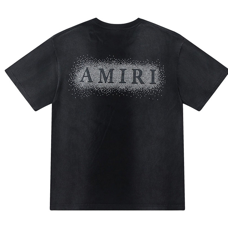 AMIRI Alphabet Star Embellished Glitter Print T-Shirt