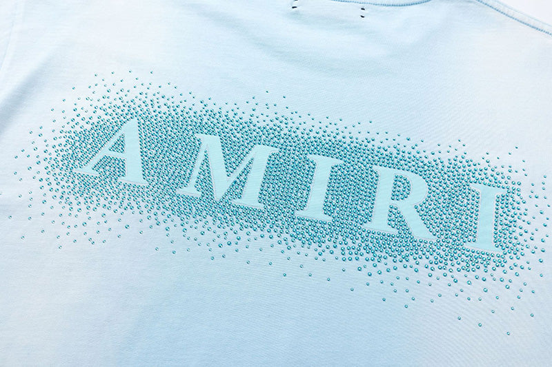 AMIRI Alphabet Star Embellished Glitter Print T-Shirt