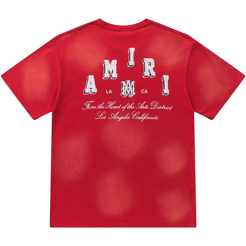 AMIRI Logo Print Short Sleeve T-Shirt