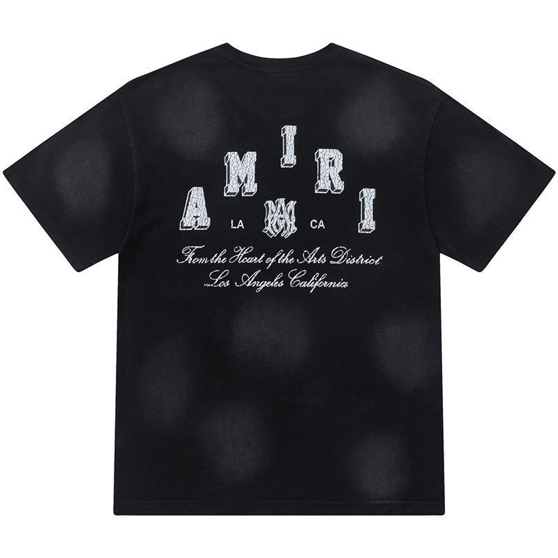 AMIRI Logo Print Short Sleeve T-Shirt