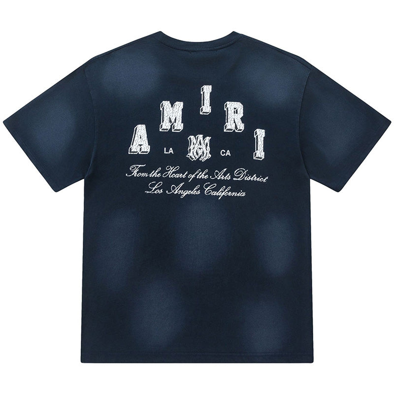 AMIRI Logo Print Short Sleeve T-Shirt