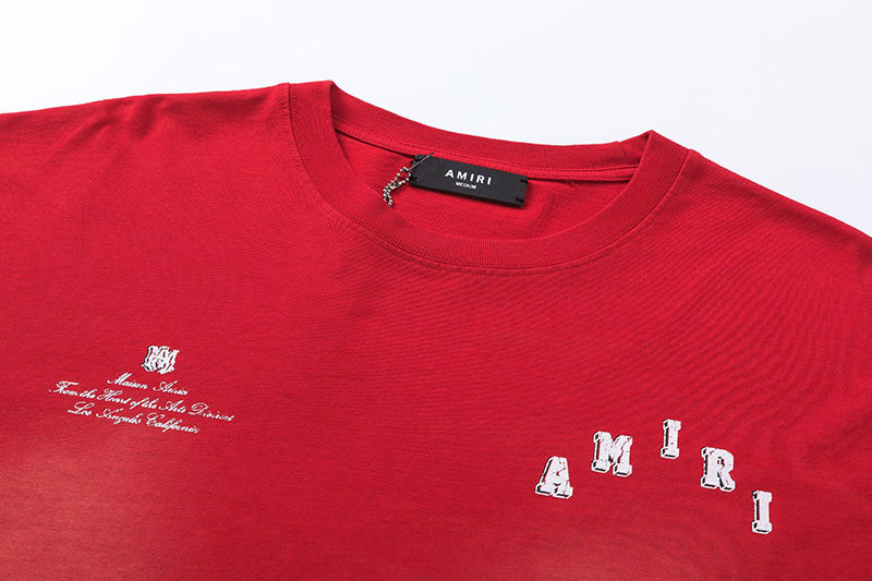 AMIRI Logo Print Short Sleeve T-Shirt