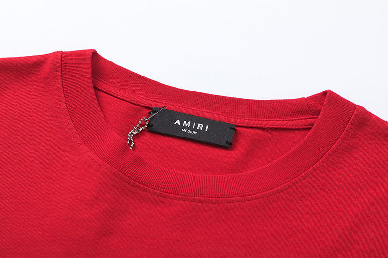 AMIRI Logo Print Short Sleeve T-Shirt