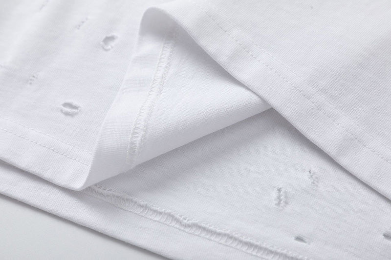 AMIRI M.A. Core Logo Broken Hole T-Shirt | Black & White