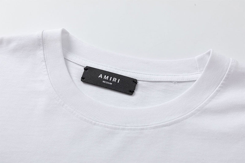 AMIRI M.A. Core Logo Broken Hole T-Shirt | Black & White
