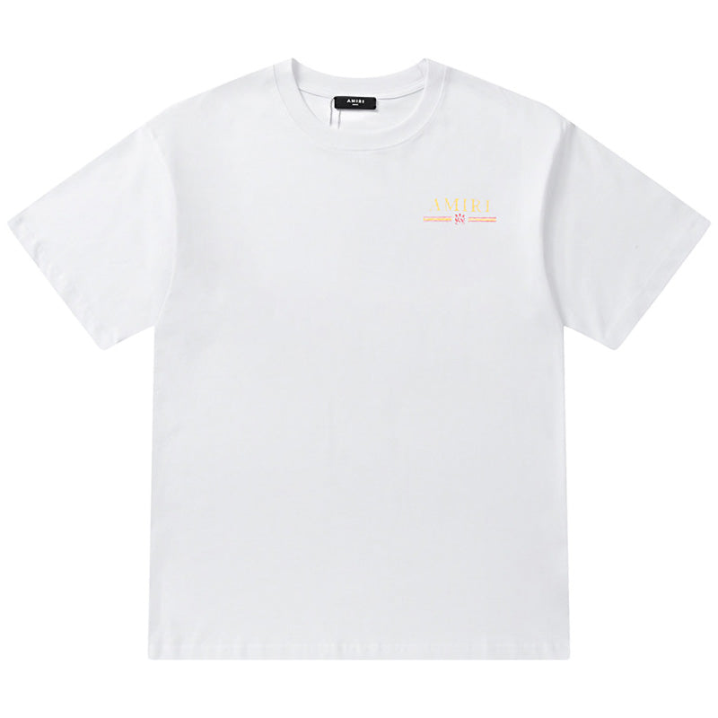 AMIRI Logo-Flocked Cotton Jersey T-Shirt | Black & White