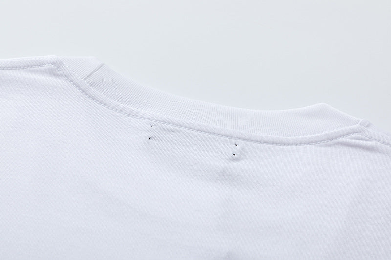 AMIRI Logo-Print Cotton Jersey T-Shirt | White & Black