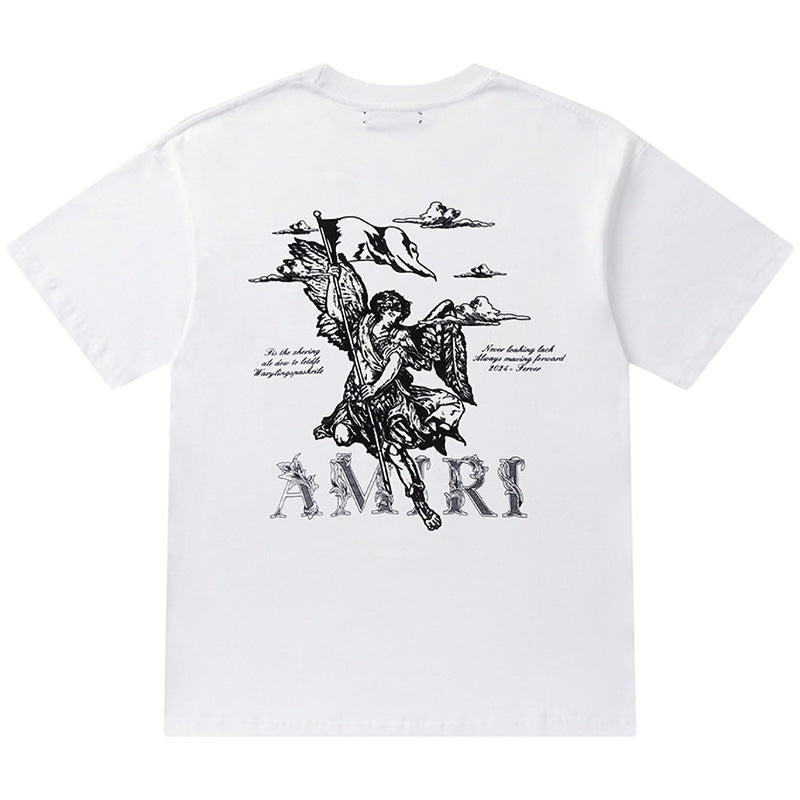AMIRI Mermaid Logo T-Shirt | White & Black