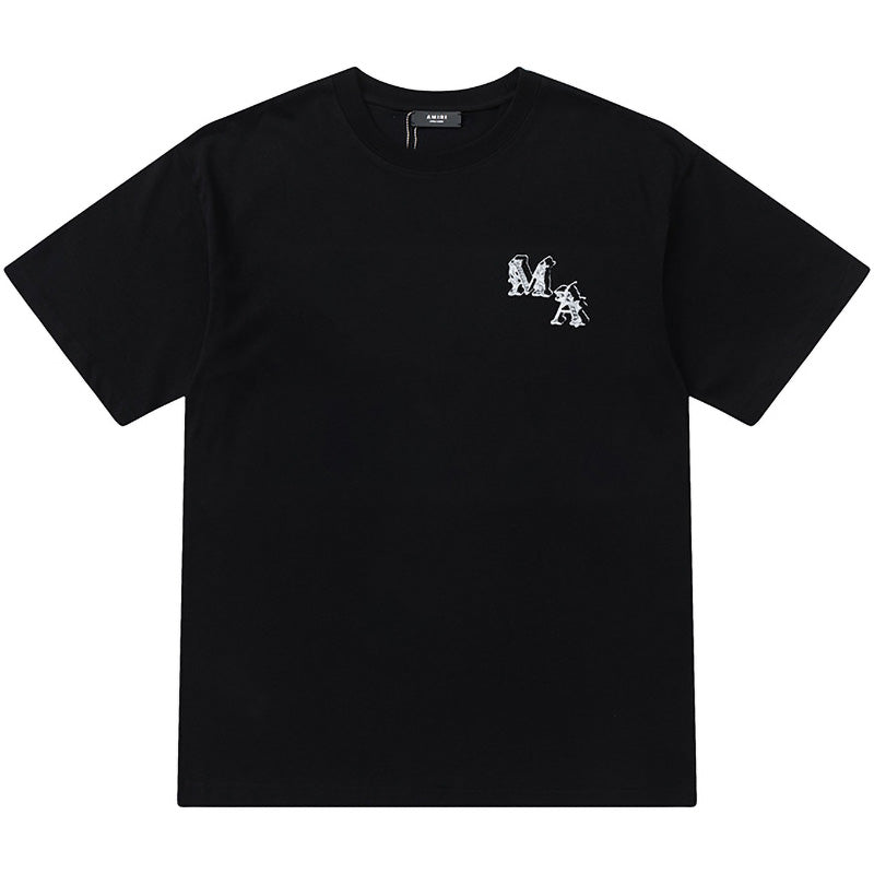 AMIRI Mermaid Logo T-Shirt | White & Black