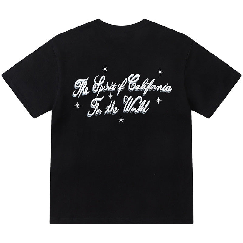 AMIRI Logo-Print Cotton T-Shirt | Black & White