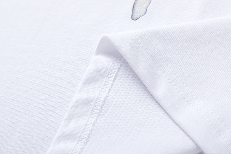 AMIRI Logo-Print Cotton T-Shirt | Black & White