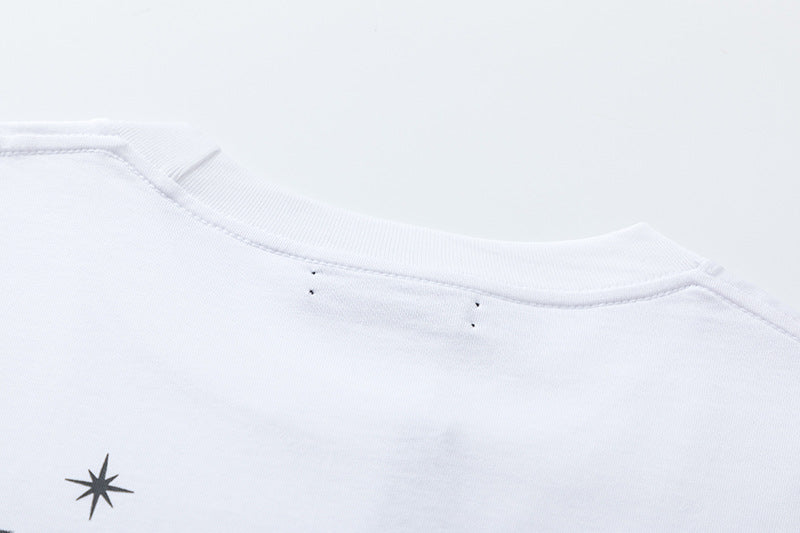 AMIRI Logo-Print Cotton T-Shirt | Black & White