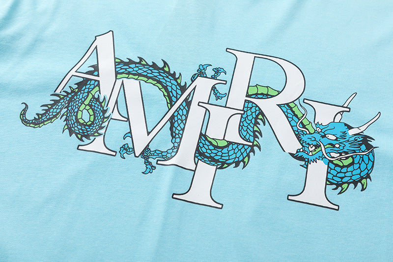AMIRI Chinese New Year Dragon Tee | Blue