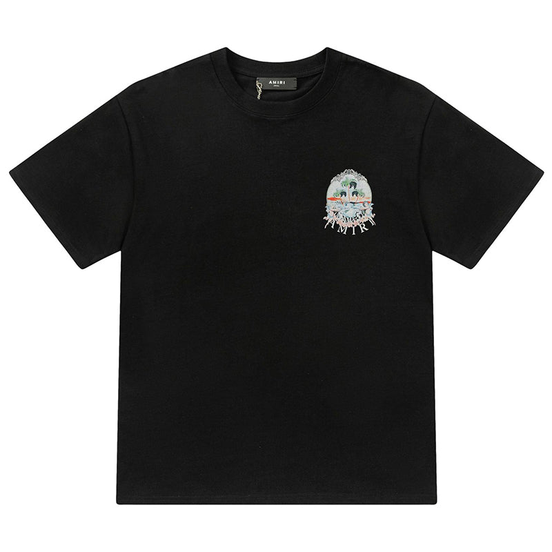 AMIRI Cherub Logo-Print T-Shirt | White & Black