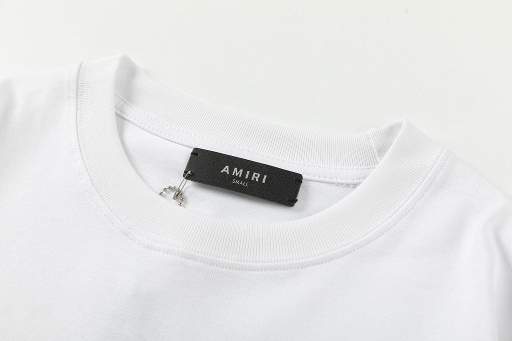 AMIRI Cherub Logo-Print T-Shirt | White & Black