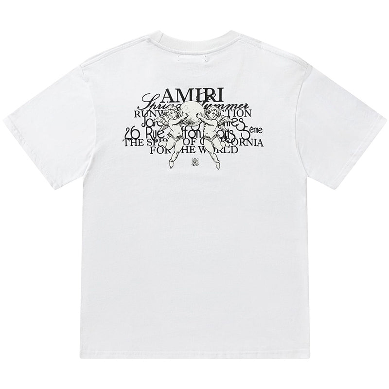 AMIRI Round Neck Street Style Cotton T-Shirt
