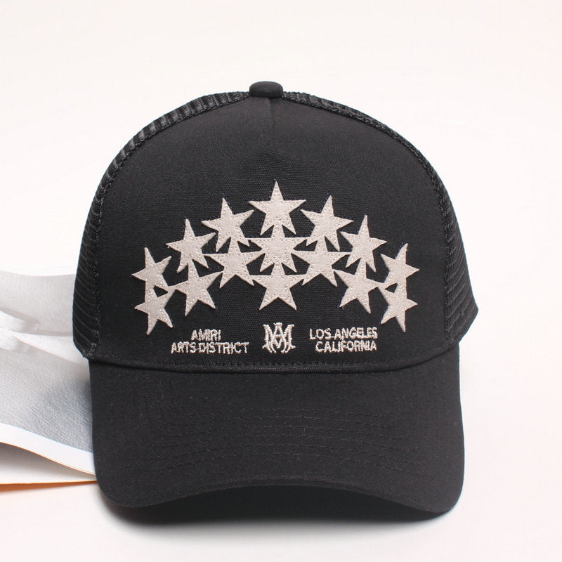 AMIRI Star-Patch Panelled Trucker Cap