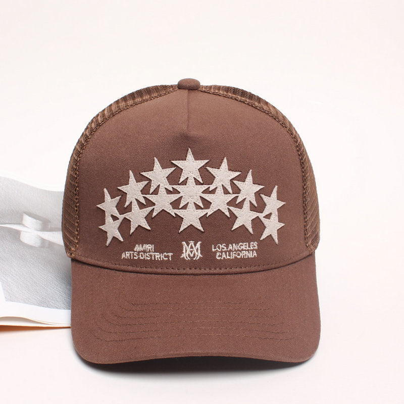 AMIRI Star-Patch Panelled Trucker Cap