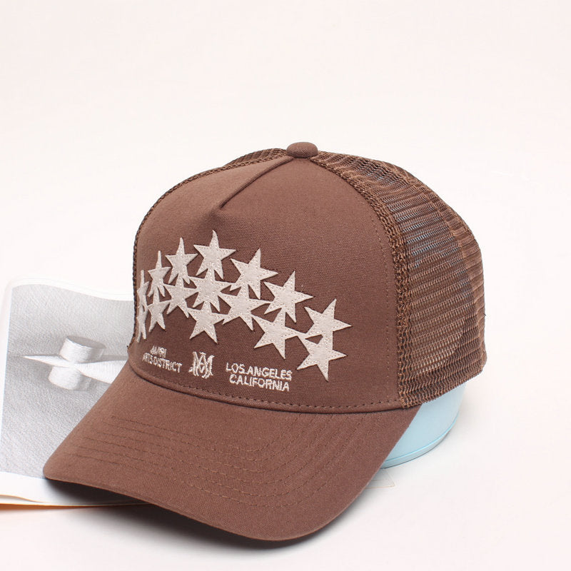 AMIRI Star-Patch Panelled Trucker Cap