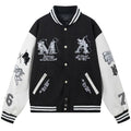 AMIRI Angel Branded Woven Varsity Jacket – Black