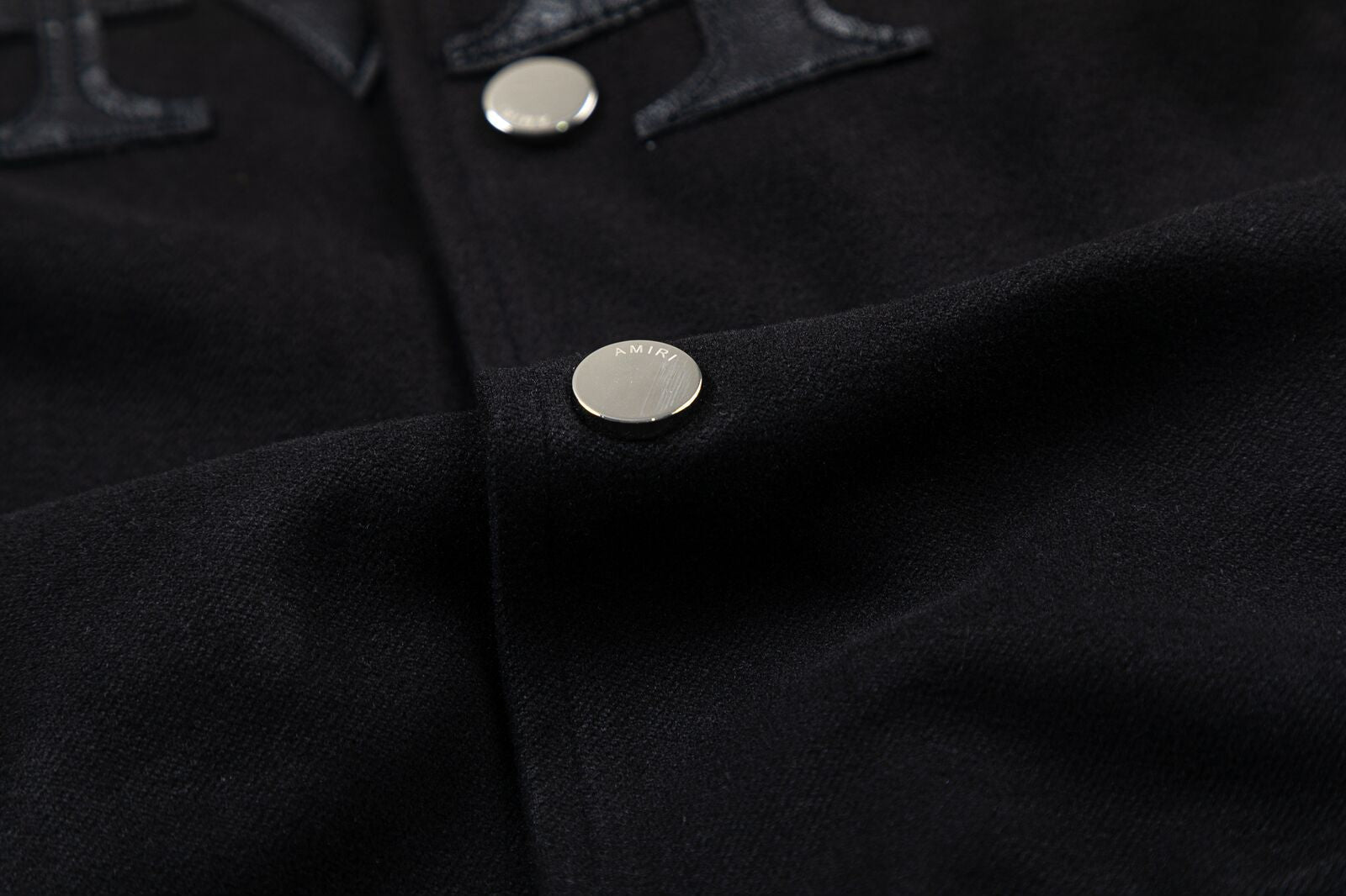AMIRI Staggered Logo Varsity Jacket – Black