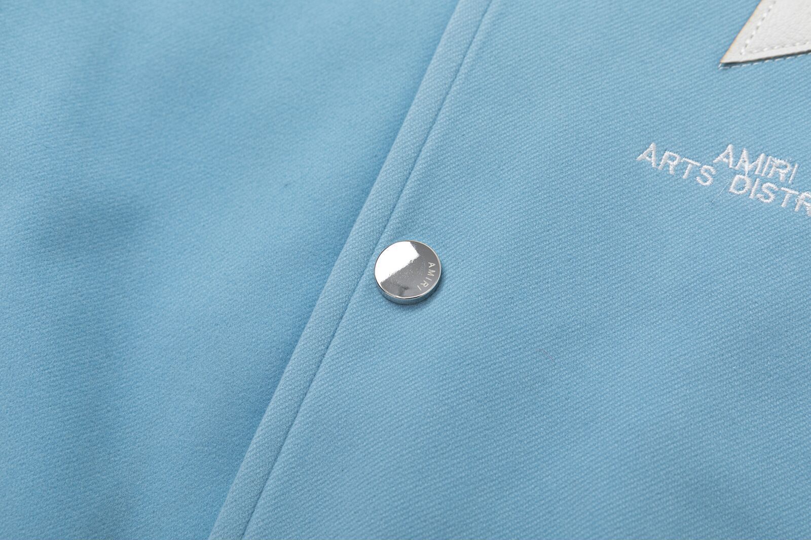 AMIRI Star Embroidery Jacket – Blue Wool Blend