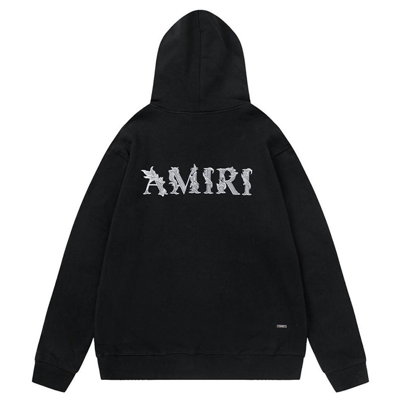 AMIRI Baroque Logo Cotton Hoodie