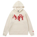 AMIRI Staggered Logo Patches Cotton Hoodie