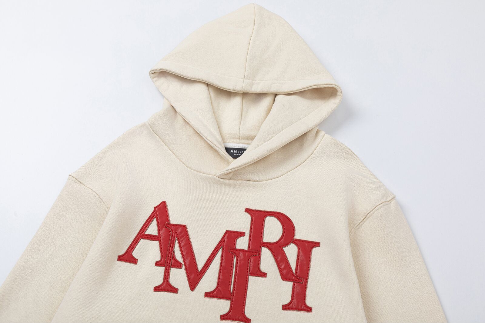 AMIRI Staggered Logo Patches Cotton Hoodie