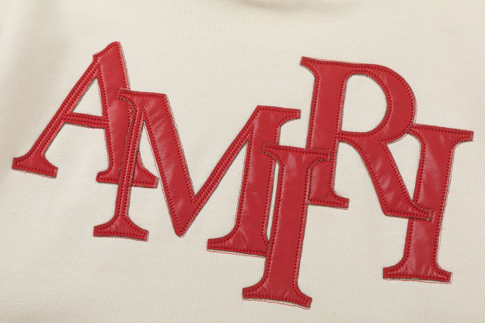 AMIRI Staggered Logo Patches Cotton Hoodie