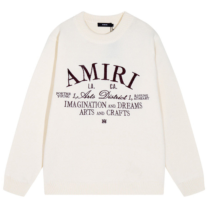 AMIRI Distressed Arts District Cotton Sweater