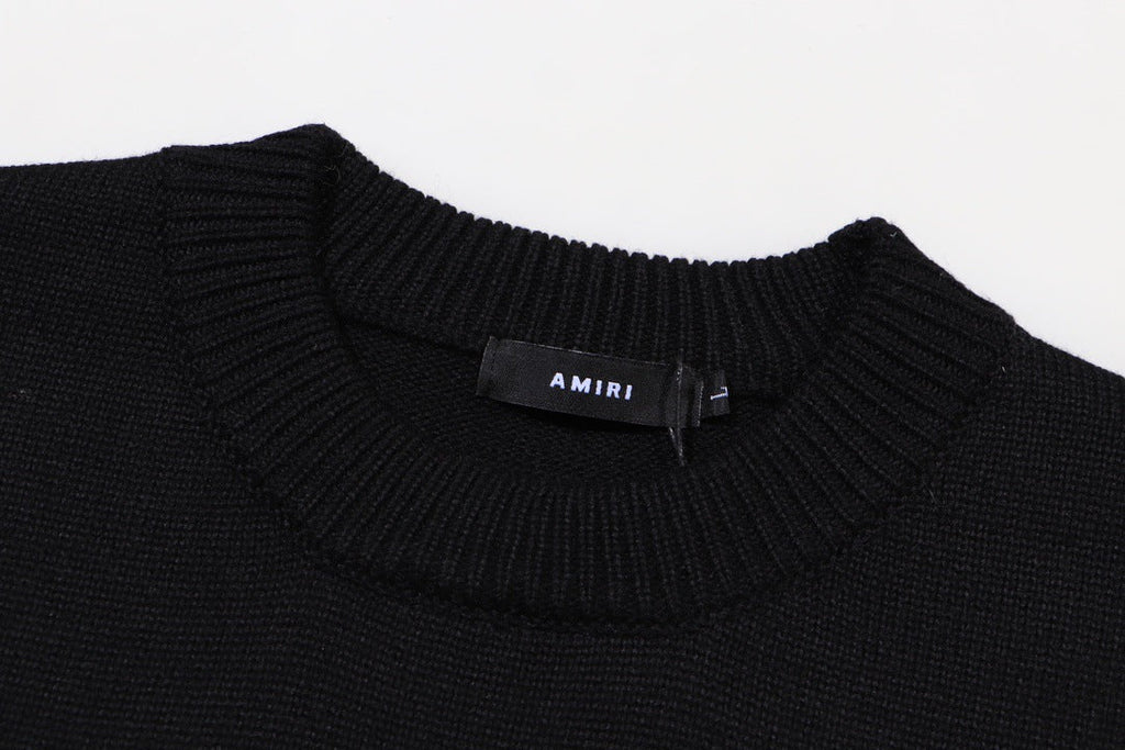 AMIRI Distressed Arts District Cotton Sweater