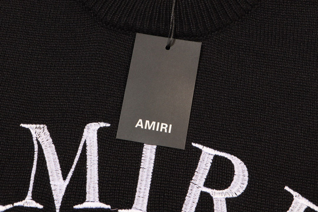 AMIRI Distressed Arts District Cotton Sweater