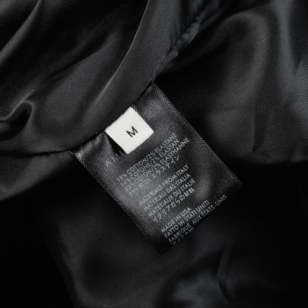 AMIRI Logo-Appliquéd Leather Bomber Jacket – Black