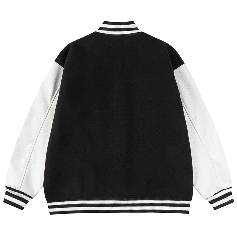 AMIRI Logo-Appliquéd Leather Bomber Jacket – Black