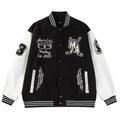 AMIRI Logo Appliqué Varsity Jacket – Black