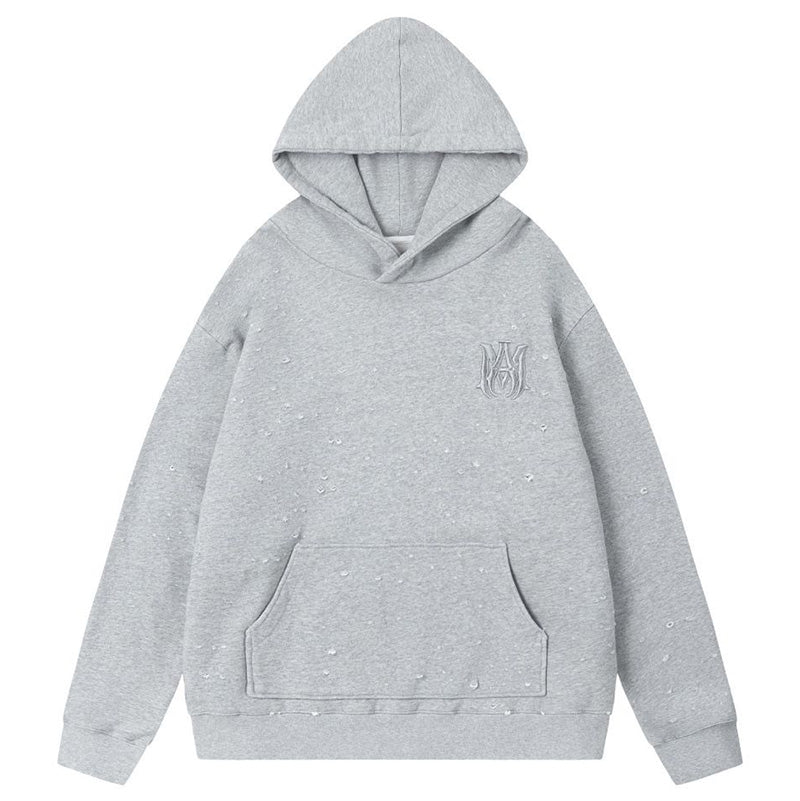 AMIRI MA Shotgun Embroidered Cotton Hoodie