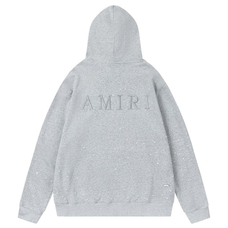 AMIRI MA Shotgun Embroidered Cotton Hoodie