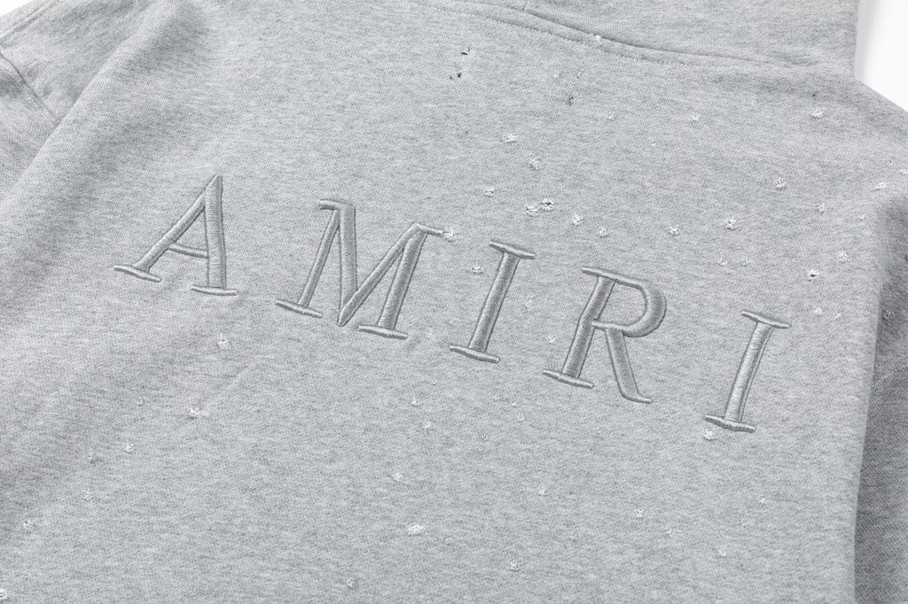 AMIRI MA Shotgun Embroidered Cotton Hoodie