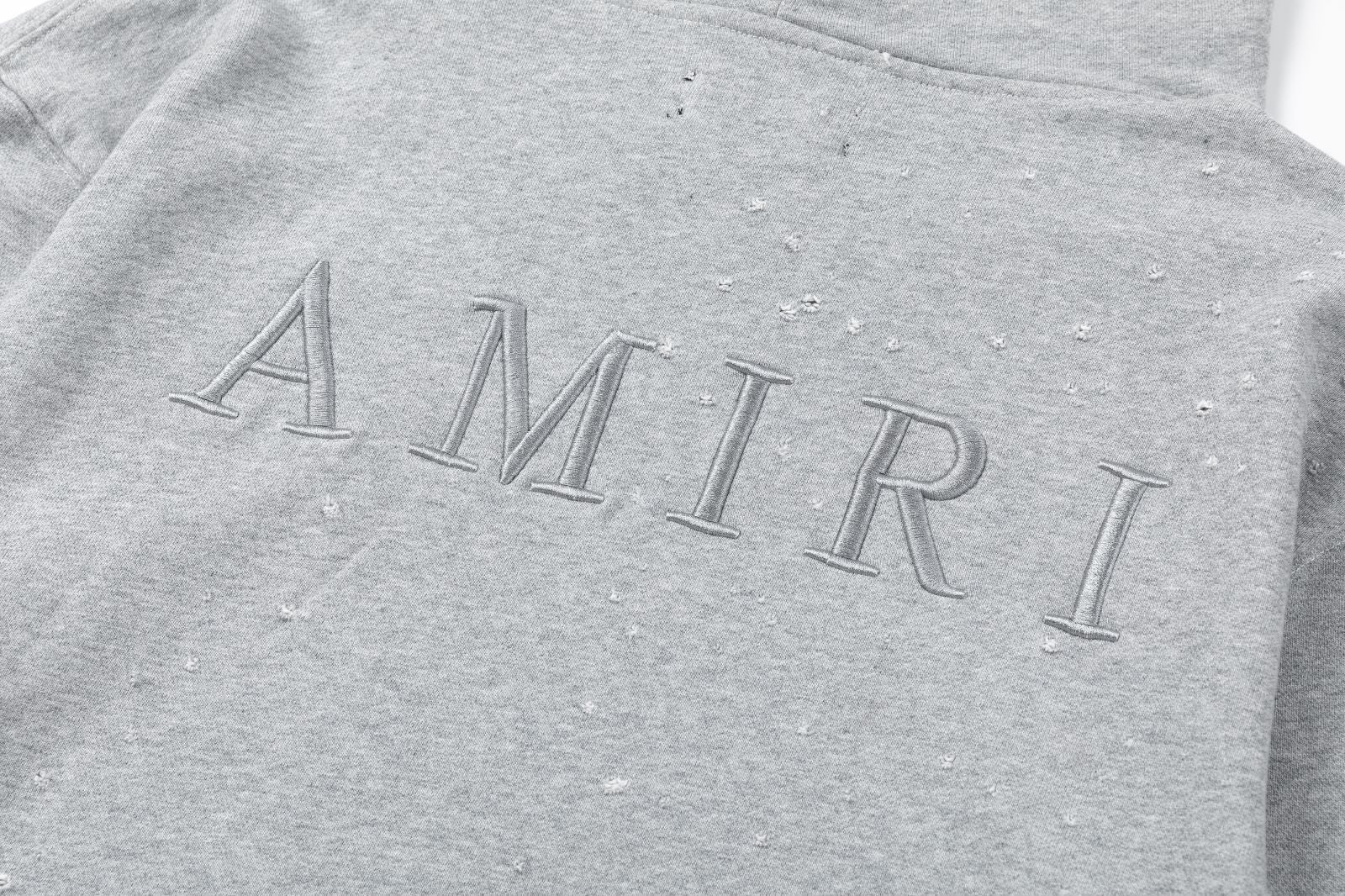 AMIRI MA Shotgun Embroidered Cotton Hoodie