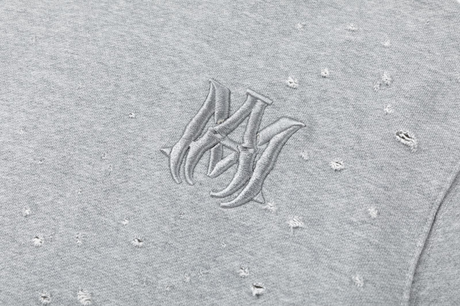 AMIRI MA Shotgun Embroidered Cotton Hoodie