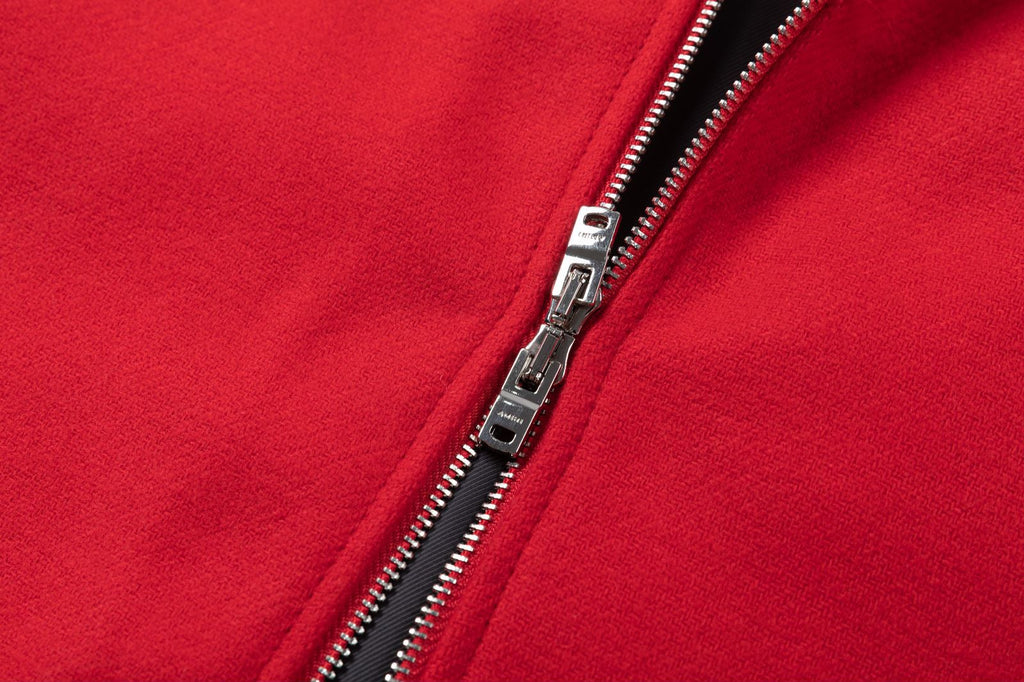 AMIRI Diamond Embroidered Work Jacket – Wool Blend