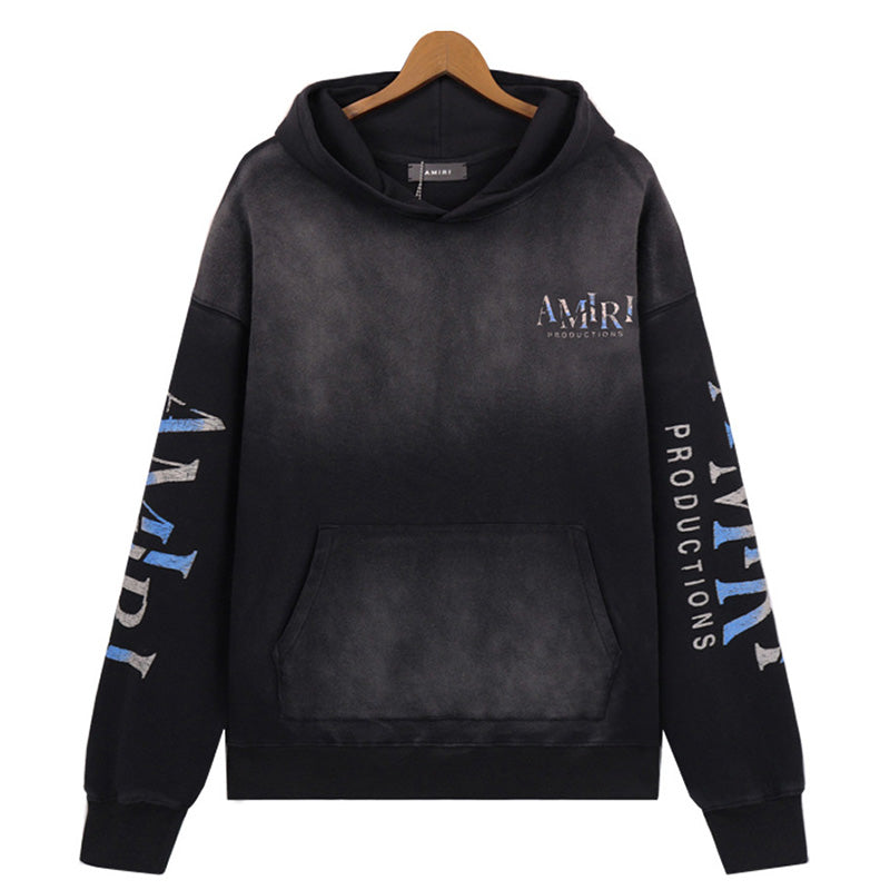 AMIRI Logo-Print Cotton Hoodie