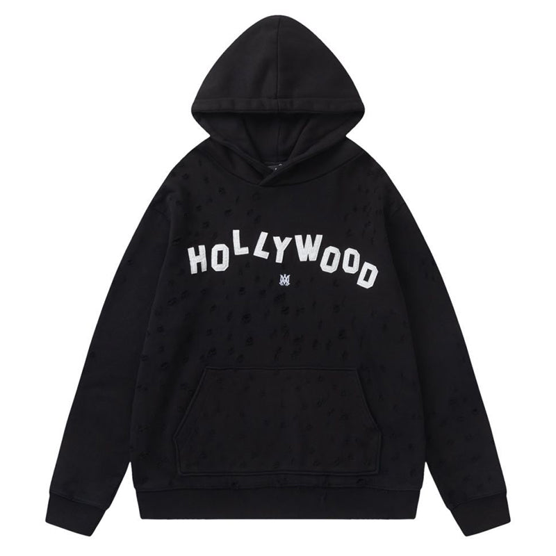 AMIRI Hollywood Cotton-Blend Jersey Hoodie