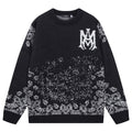 AMIRI PREEMO Logo Knitted Sweater – Black & Red