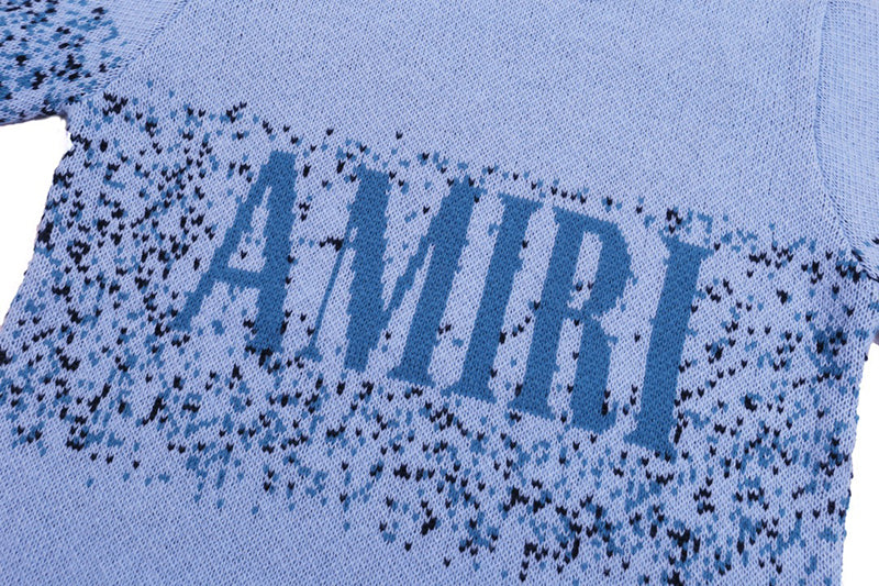 AMIRI PREEMO Logo Knitted Sweater – Black & Green