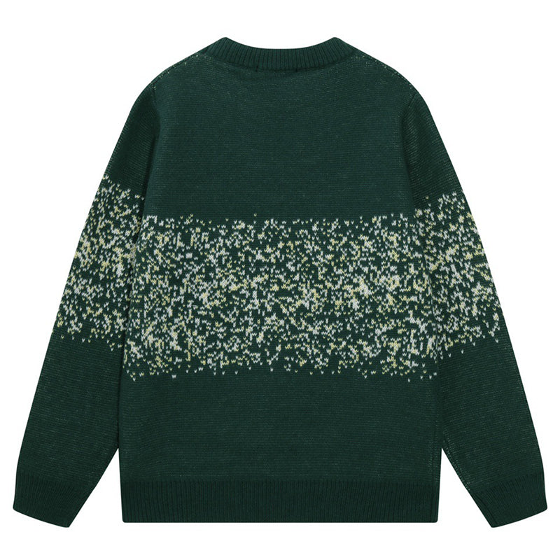 AMIRI PREEMO Logo Knitted Sweater – Black & Green