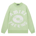 AMIRI PREEMO Logo Knitted Sweater – Green