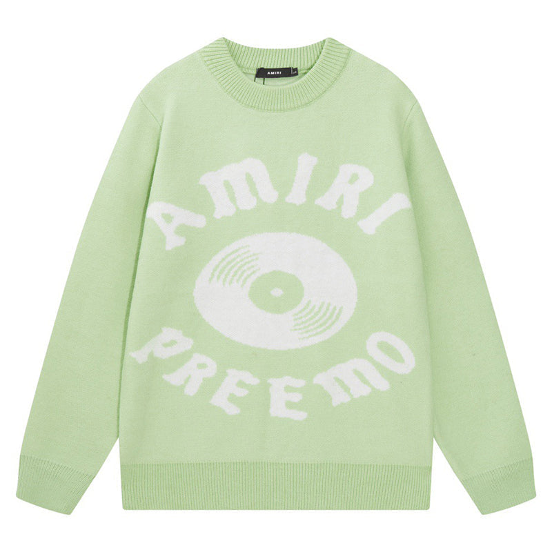 AMIRI PREEMO Logo Knitted Sweater – Green